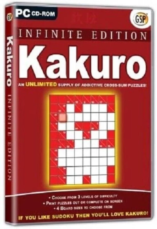 Kakuro Windows 98/ME/2000/XP 2005 New Top-quality Free UK shipping