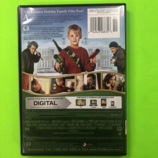 Home Alone Macaulay Culkin 2018 DVD Top-quality Free UK shipping