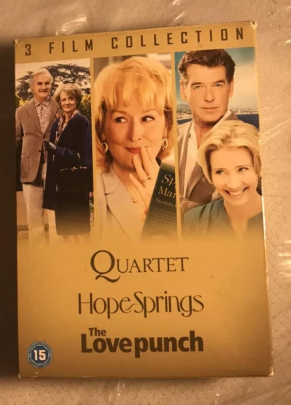 Quartet/Hope Springs/The Love punch Meryl Streep 2015 New DVD Top-quality