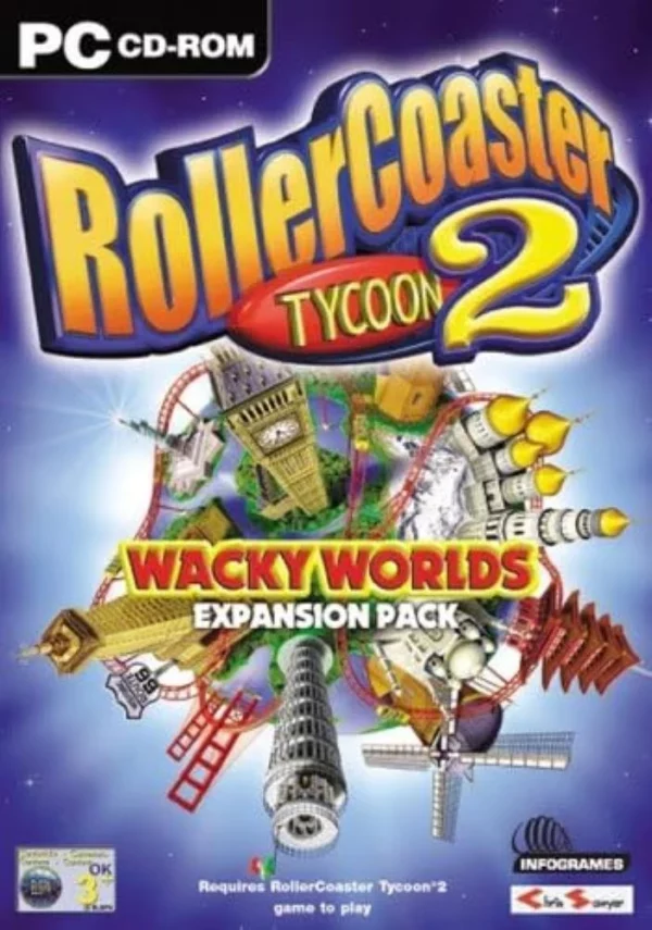 RollerCoaster Tycoon 2: Wacky Worlds Expansion Pack PC 2003 Top-quality