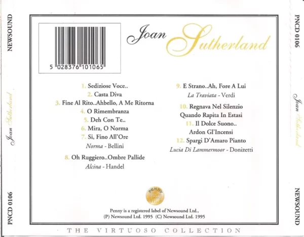 The Virtuoso Collection Joan Sutherland 1995 CD Top-quality Free UK shipping