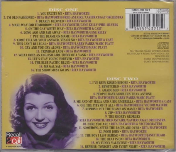 "Gilded Promises" Rita Hayworth 2001 CD Top-quality Free UK shipping