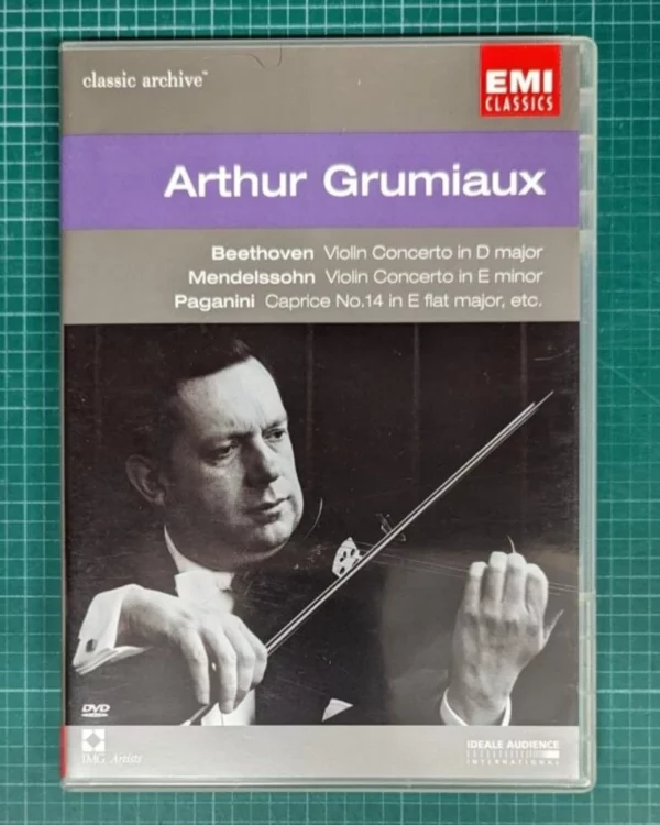 Arthur Grumiaux - Beethoven / Mendelssohn / Paganini ARTHUR GRUMIAUX DVD