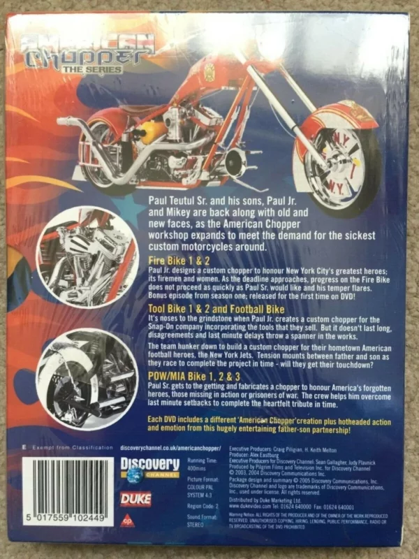 American Chopper: Parts 7-9 DVD Top-quality Free UK shipping