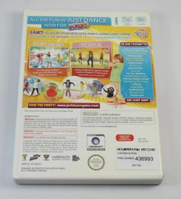 Just Dance Kids Nintendo Wii 2011 Top-quality Free UK shipping