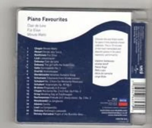 Piano Favourites Various Artists 2008 CD Top-quality Free UK shipping