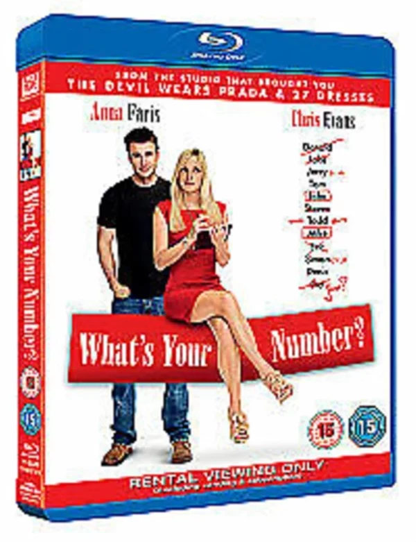 What's Your Number? Chris Evans 2011 Blu-ray Top-quality Free UK shipping