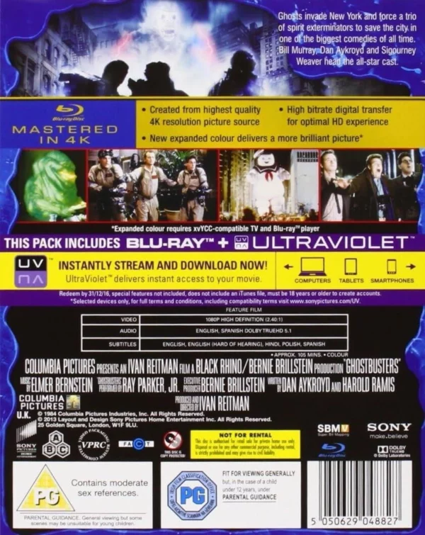 Ghostbusters Dan Aykroyd 2013 Blu-ray Top-quality Free UK shipping