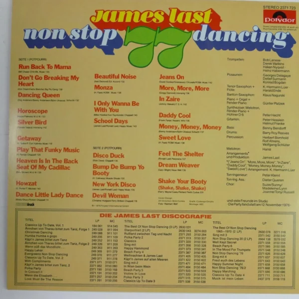 Non Stop Dancing 18 James Last 1976 Records Top-quality Free UK shipping