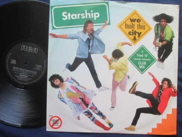 We Built This City Starship 1985 Records Top-quality Free UK shipping