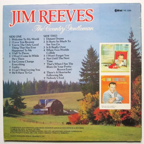 The Country Gentleman Jim Reeves 1980 Records Top-quality Free UK shipping