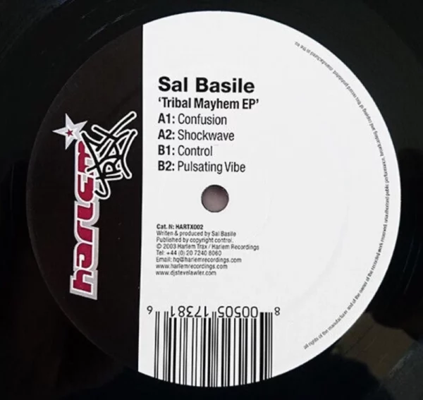 Sal Basile - Tribal Mayhem EP Sal Basile 2003 Records Top-quality