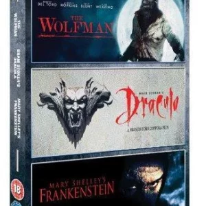 Wolfman/Frankenstein/Dracula Anthony Hopkins 2010 DVD Top-quality