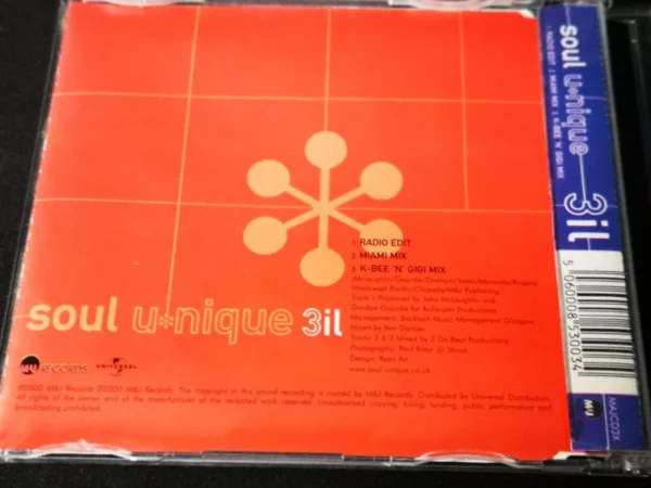 3il Soul Unique 2000 CD Top-quality Free UK shipping