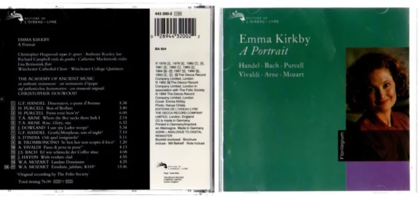 A Portrait Emma Kirkby 1994 CD Top-quality Free UK shipping