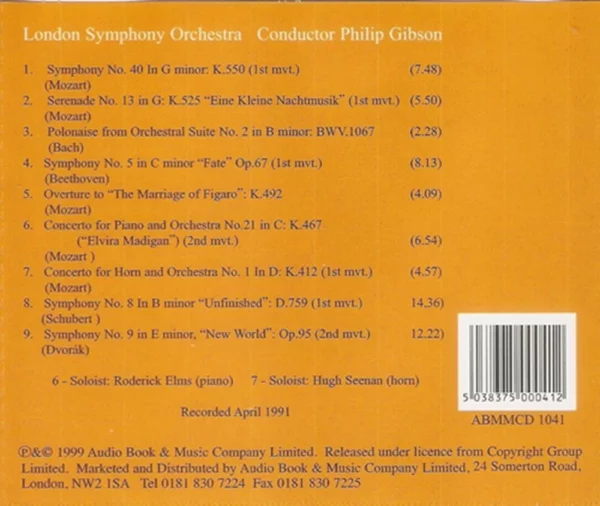 The London Symphony Orchestra London Symphony Orchestra 1999 CD Top-quality