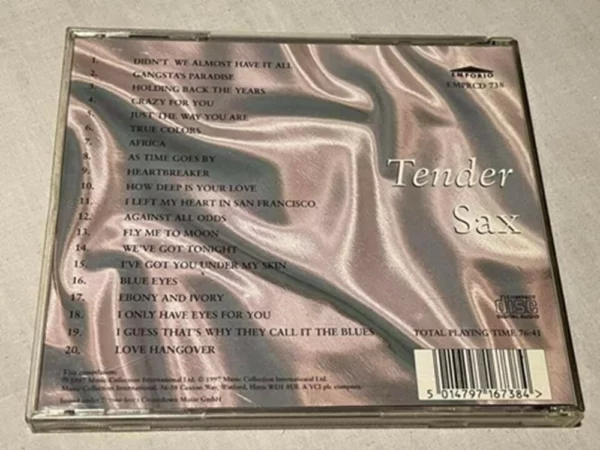 Tender Sax Various 1997 CD Top-quality Free UK shipping