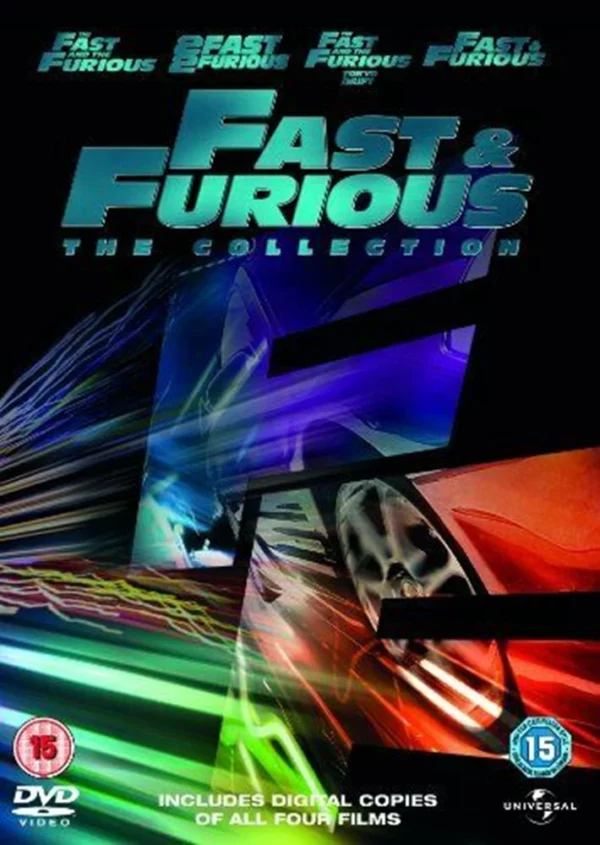 Fast & Furious 1-4 Lucas Black 2012 DVD Top-quality Free UK shipping