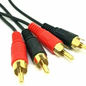 Twin Phono 2 x RCA Phono to Phono Cable Lead Audio Stereo Speaker Top-quality