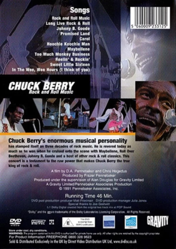 Chuck Berry Rock And Roll Music DVD Top-quality Free UK shipping