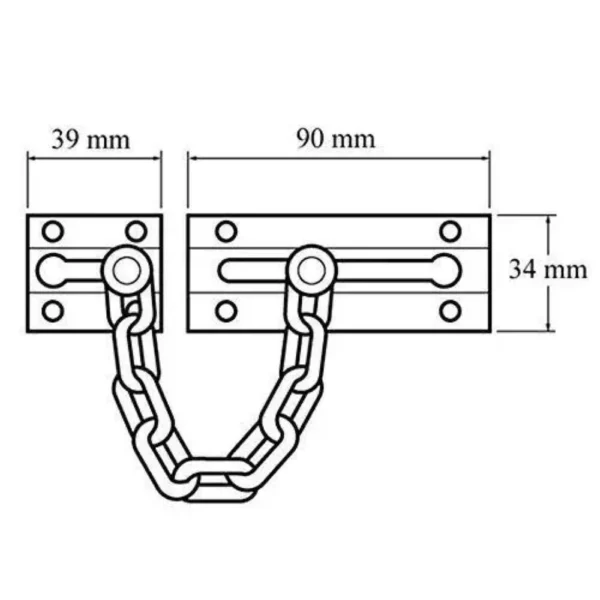 Front Door Chain, Door Limiters, Door Restrictors Top-quality Free UK shipping