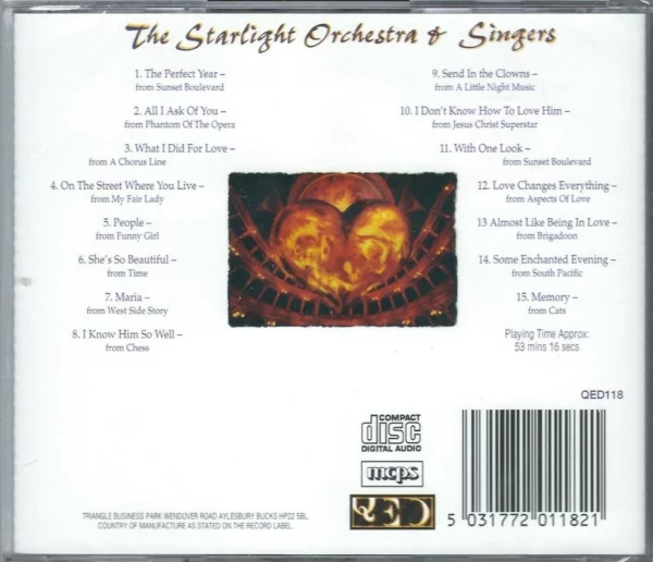 Love At The Theatre The Starlight Orchestra & Singers New CD Top-quality