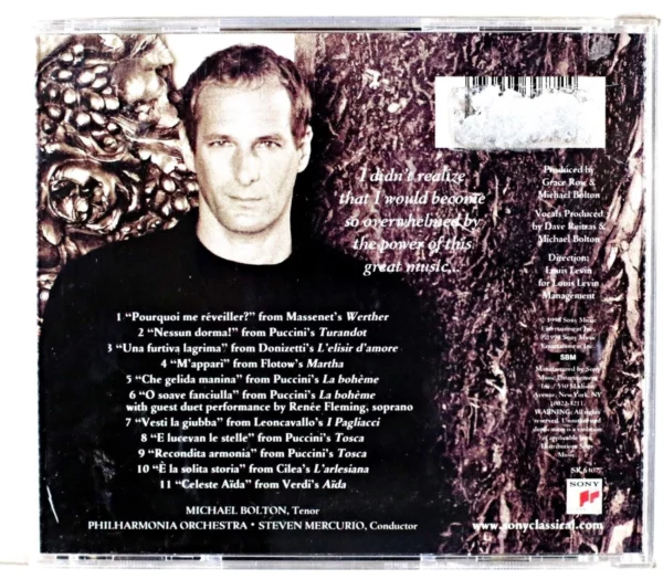 My Secret Passion - The Arias Michael Bolton 1998 CD Top-quality