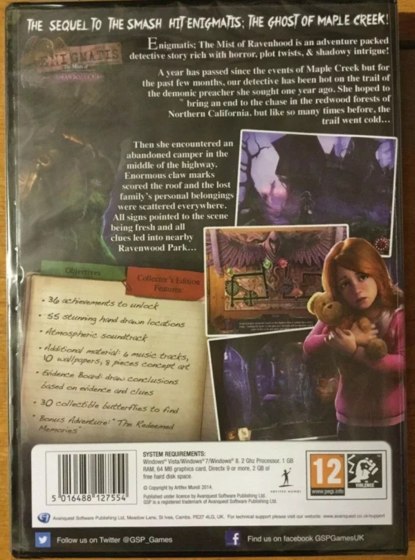 Enigmatis: The Mists of Ravenwood PC 2014 Top-quality Free UK shipping