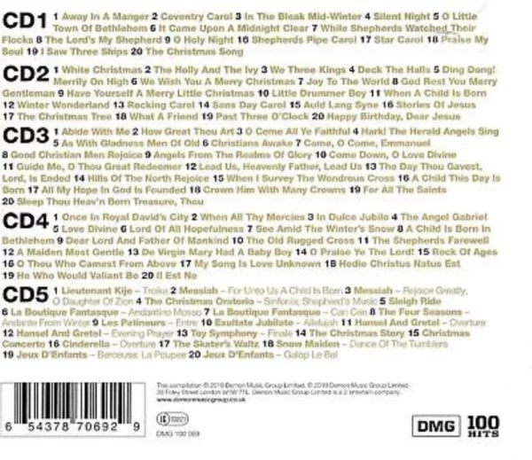 100 Hits: Carols & Hymns Various Artists 2010 CD Top-quality Free UK shipping