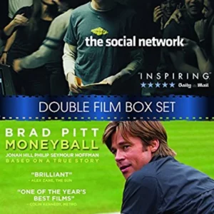 Moneyball / The Social Network Brad Pitt 2012 DVD Top-quality Free UK shipping