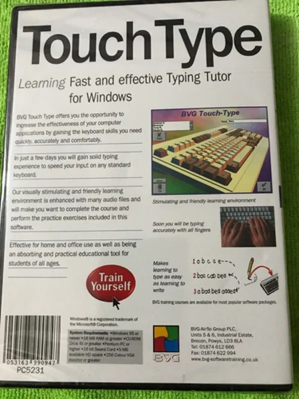 Touch Type Windows 95 New Top-quality Free UK shipping