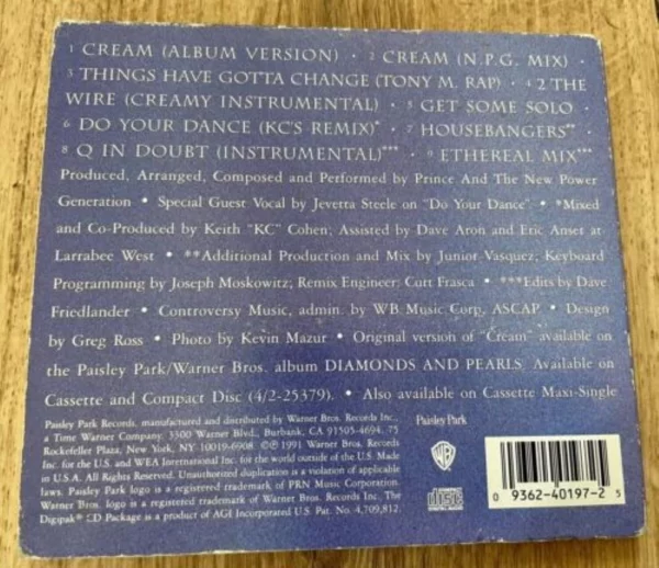 Cream Prince 1991 CD Top-quality Free UK shipping