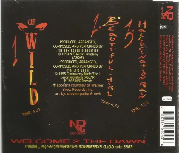 Get Wild The NPG CD Top-quality Free UK shipping