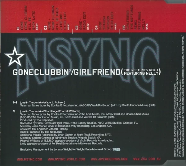 Girlfriend N Sync CD Top-quality Free UK shipping