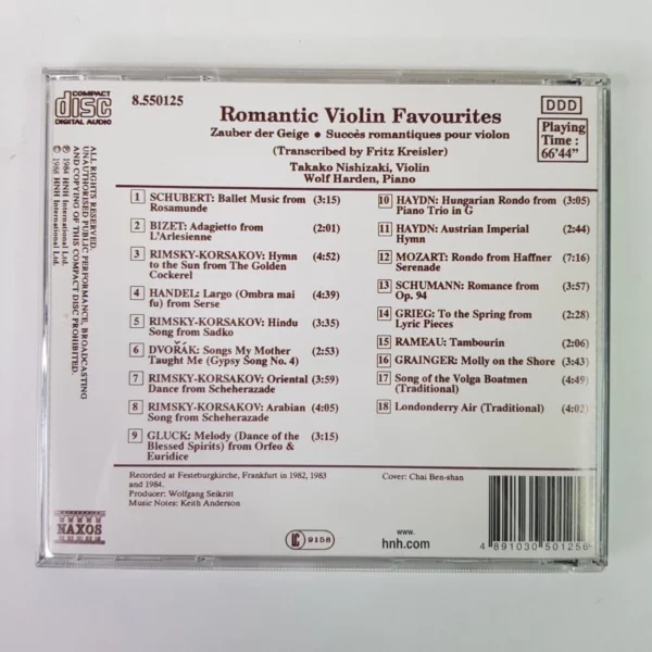 Romantic Violin Favourites Keith Anderson 1988 CD Top-quality Free UK shipping