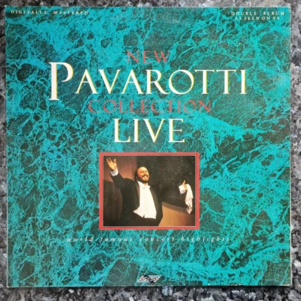 New Pavarotti Collection Live Pavarotti 1988 Records Top-quality