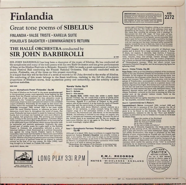 Sibelius Finlandia Various 1966 Records Top-quality Free UK shipping