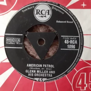 American Patrol/Little Brown Jug Glenn Miller 1958 Records Top-quality