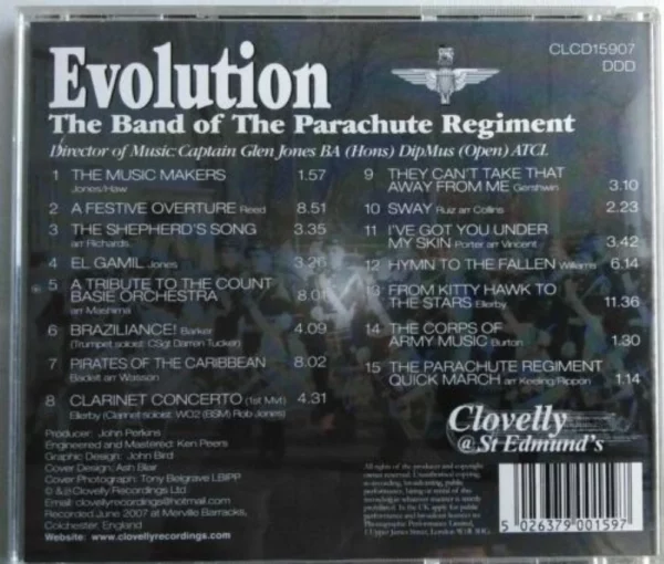 Evolution: Celebrating 60 Years Band of the Parachute Regiment 2007 CD