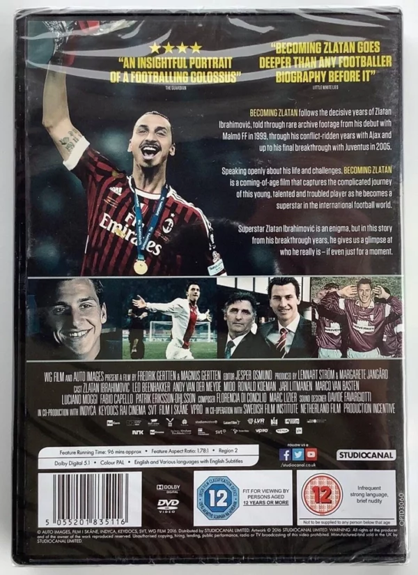 Becoming Zlatan Fredrik Gertten 2016 DVD Top-quality Free UK shipping