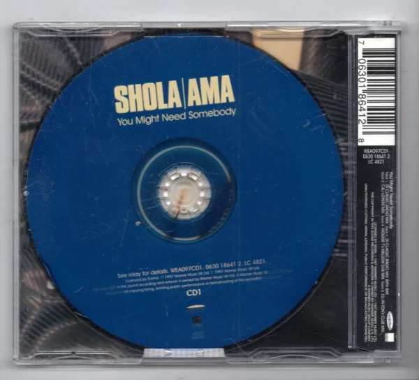 SHOLA AMA - YOU MIGHT NEED SOMEBODY Shola Ama 1997 CD Top-quality