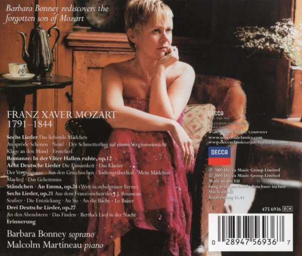 Barbora Bonney The Other Mozart Barbara Bonney CD Top-quality Free UK shipping