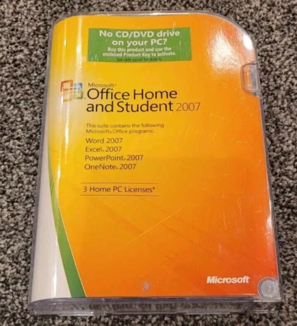 Microsoft Office 2007 Home Student 2007 2008 DVD Top-quality Free UK shipping