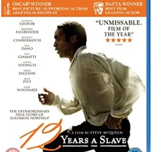 12 Years a Slave Brad Pitt 2014 New Blu-ray Top-quality Free UK shipping