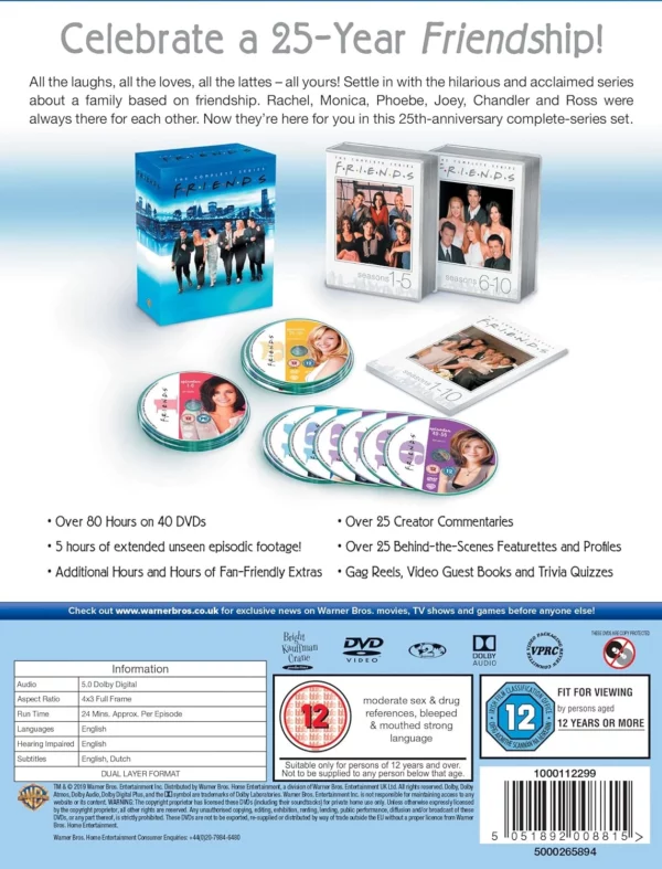 Friends DVD Top-quality Free UK shipping