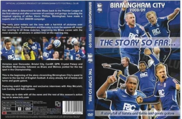 Birmingham City DVD Top-quality Free UK shipping