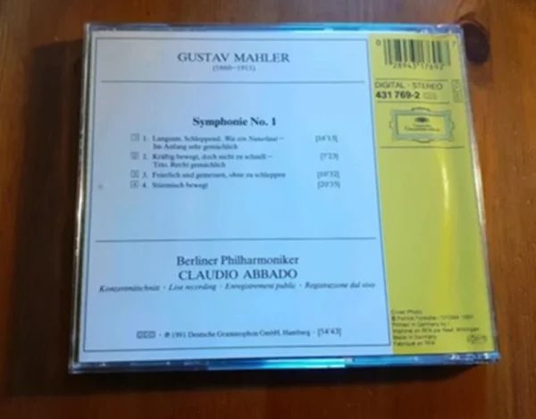 Mahler: Symphonie No. 1 Gustav Mahler 1991 CD Top-quality Free UK shipping