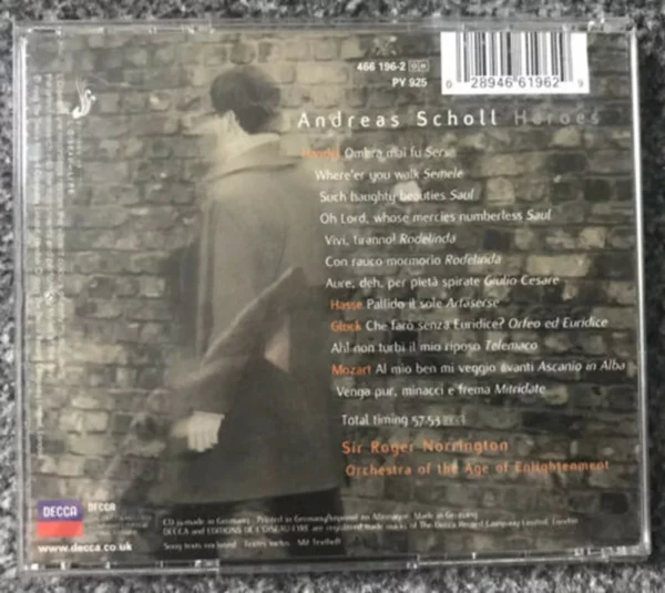 Heroes Andreas Scholl 1999 CD Top-quality Free UK shipping