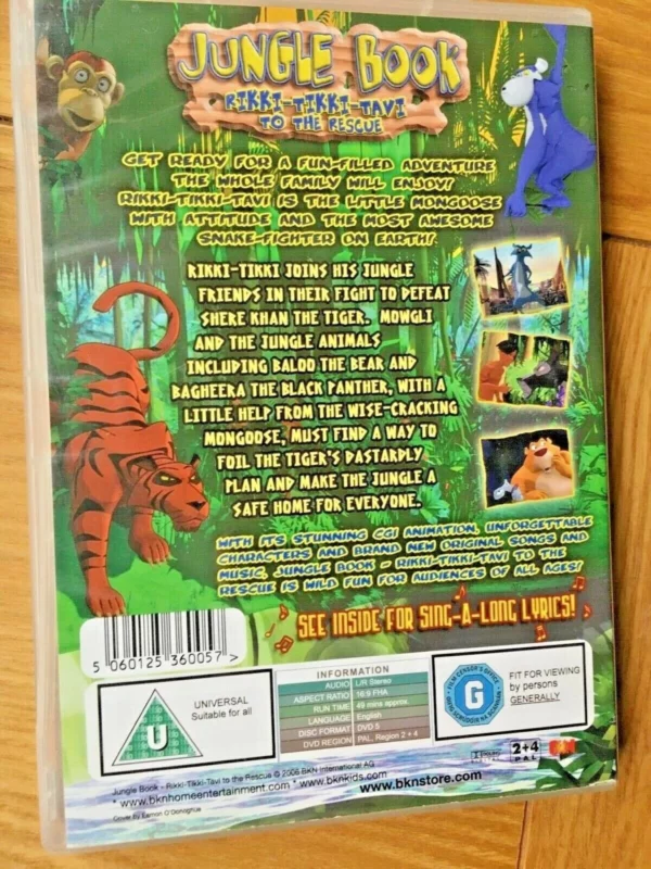 The Jungle Book Rikki Tikki Tavi to the Rescue New DVD Top-quality