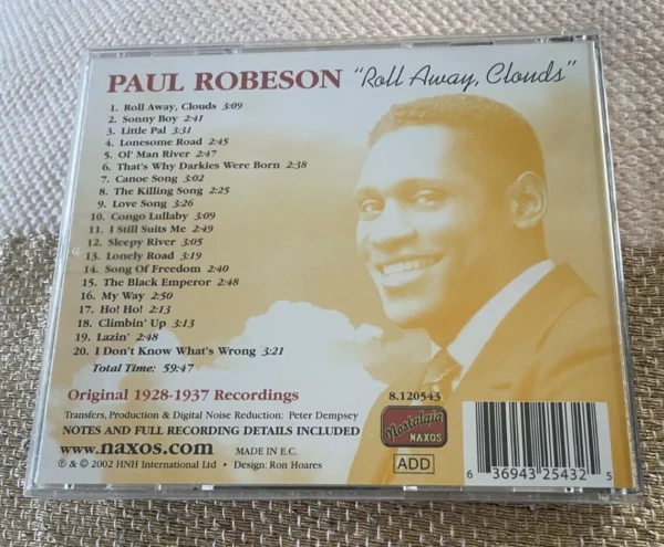 Roll Away, Clouds Paul Robeson 2002 CD Top-quality Free UK shipping